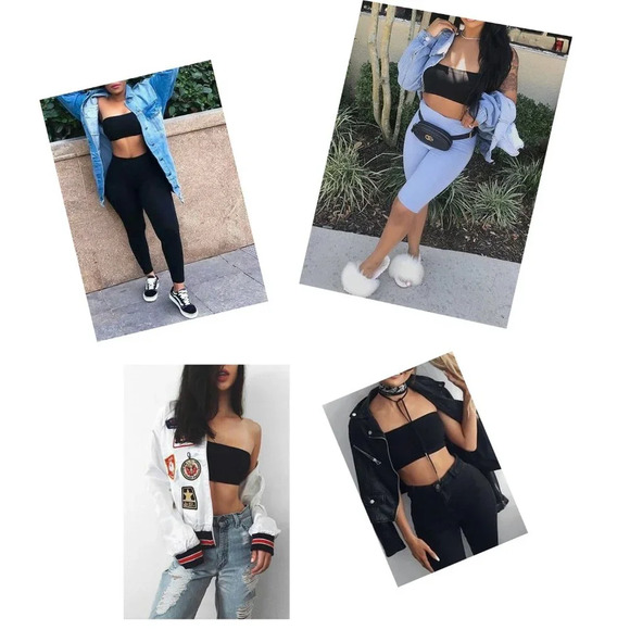 3pcs SET Strapless Bandeau Padded Tube Top Bra Stretch Non-slip Tan Nude - Picture 6 of 8